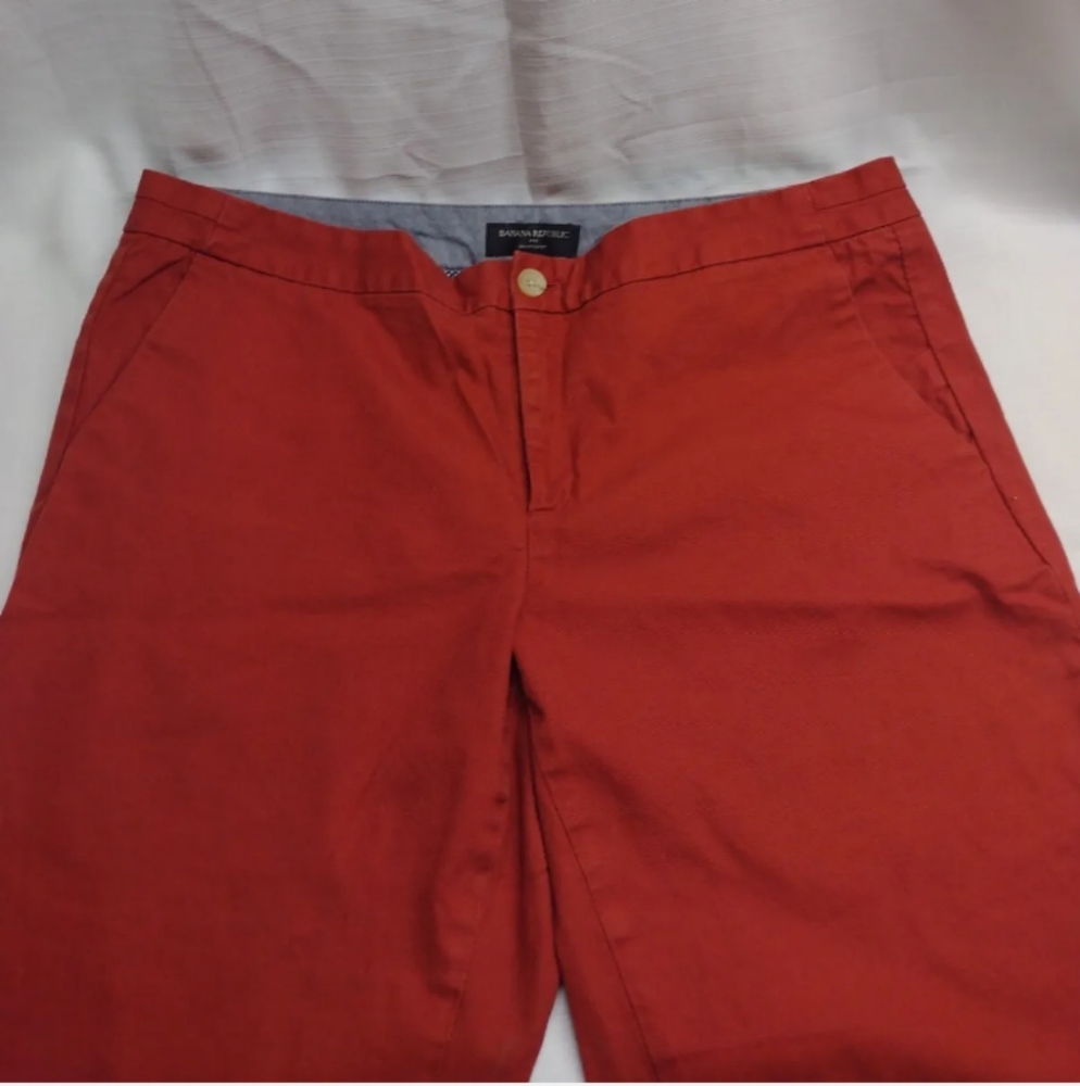 Banana Republic Hampton Fit Womens Size 14 Red Career Chino Casual Pants